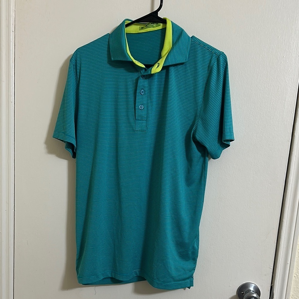 EUC G/FORE‎ Men’s Golf Athletic Striped Polo Small